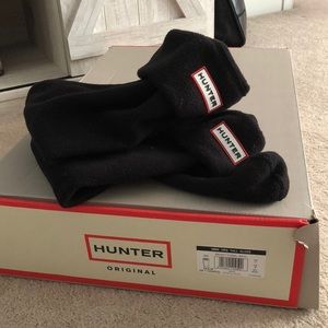 Women’s tall Hunter boot socks in black
